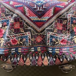 Beautifully embroidered Johnny Was bag.